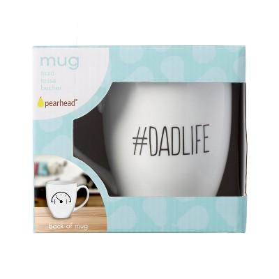 Pearhead Dadlife/Fuel Gauge Ceramic Mug drinkware - White