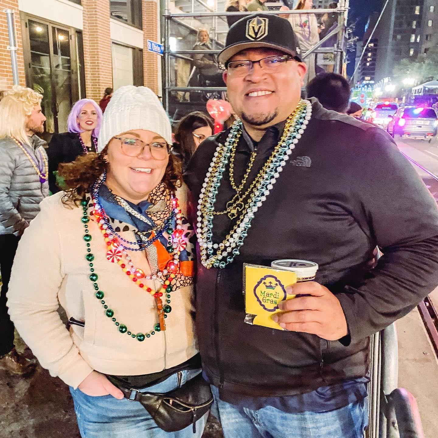 He knew when she said 'yes' to spontaneously searching for a Mardi Gras parade