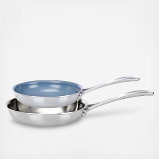 Spirit Ceramic Nonstick & Tri-Ply 2-Piece Fry Pan Set