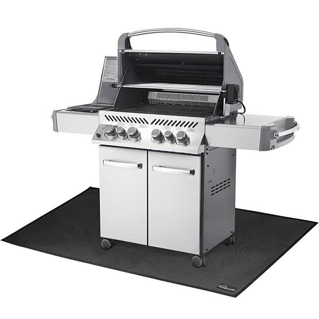 homenote Large Under Grill Mats, Durable 36 x 65 inches Deck and Patio Protective Mats, Fireproof Grill Pads for Outdoor, Perfect for Charcoal Grills, Gas Grills, Oil Fryers and Smokers
