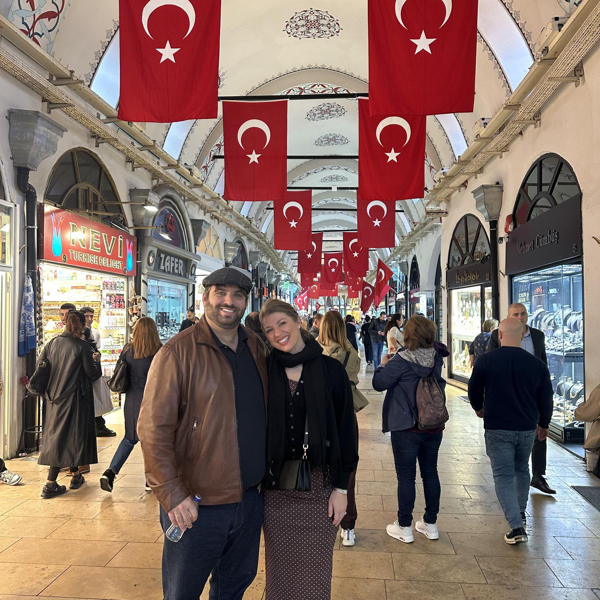 Some shopping at the Bazaar in Istanbul.
