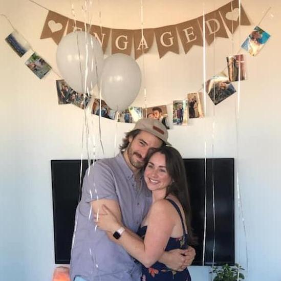 Will and Emily's friends planned a surprise engagement party! August 2020.