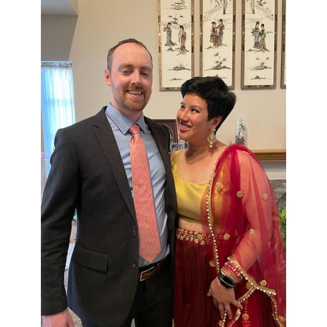 Before our friend Anisha's wedding in the Bay Area