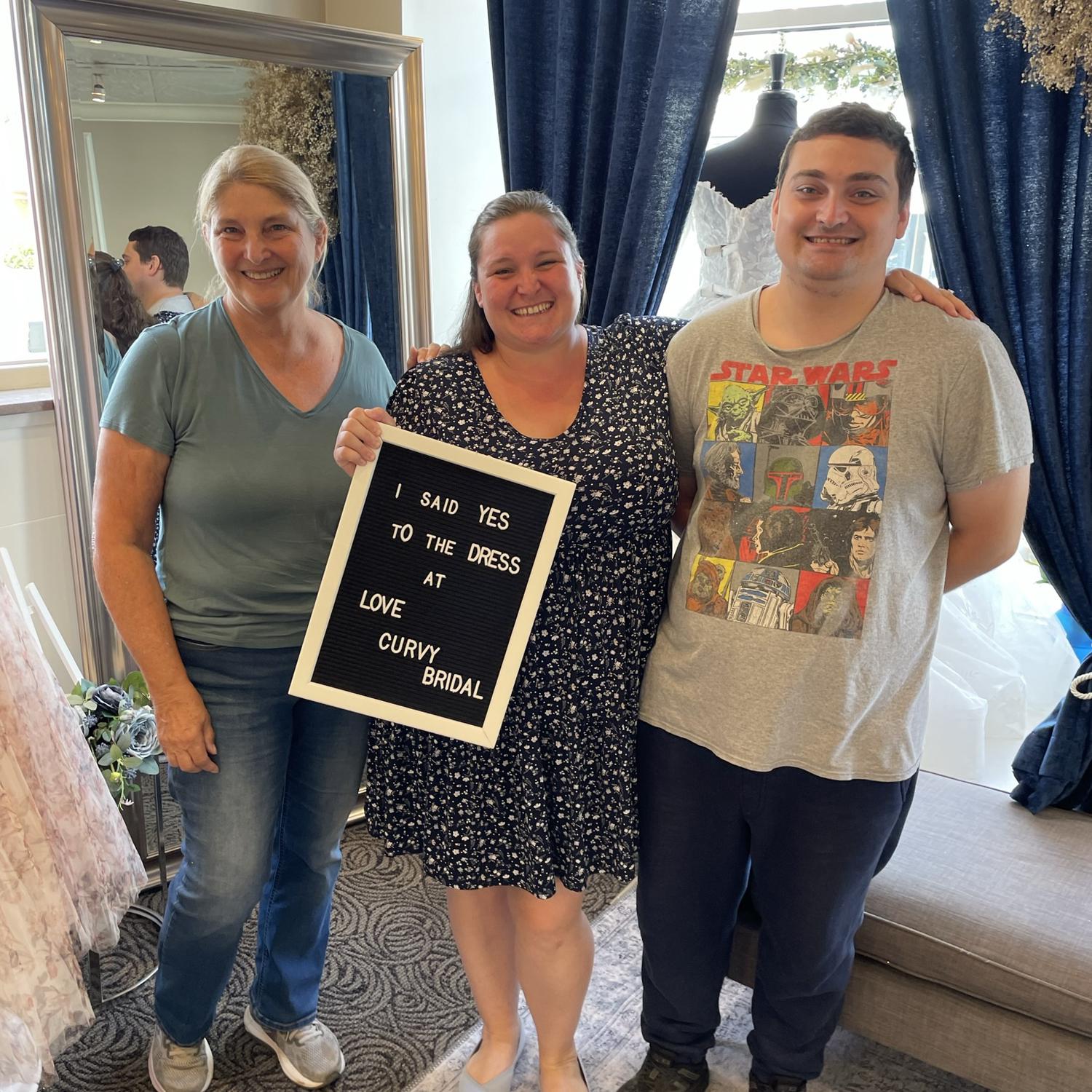 Bought the wedding dress!