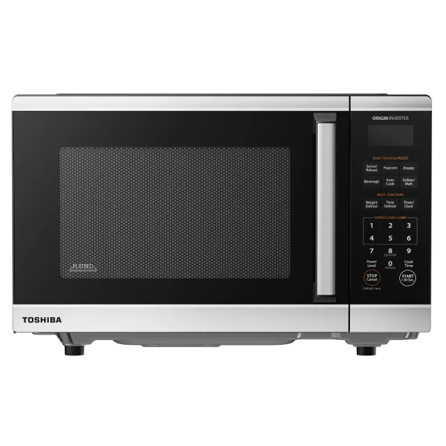 Toshiba 1.2 cu ft Flatbed Countertop Microwave with Humidity Sensor and Inverter Technology