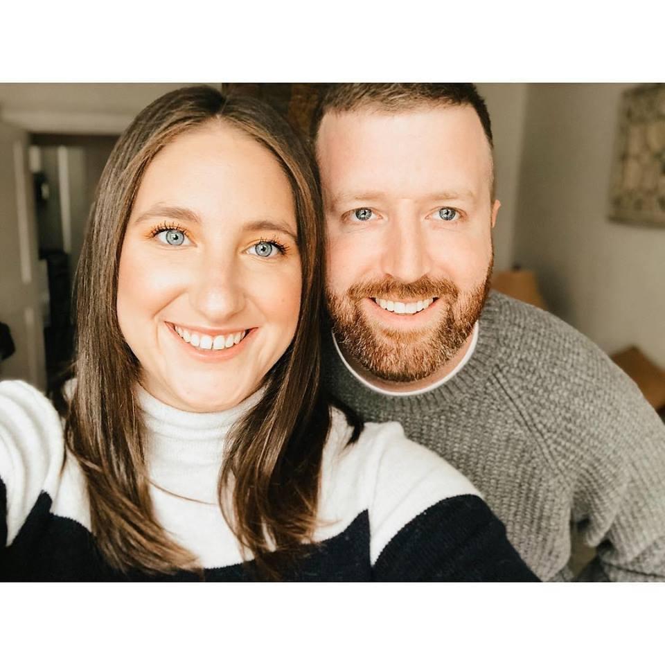 The before-faces of two people who severely underestimated the amount of effort it takes to host a Friendsgiving!