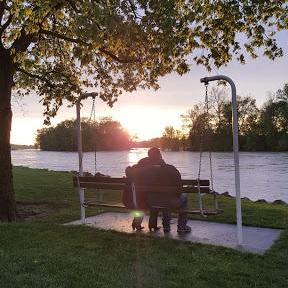 Before he proposed by the river behind LaRose in Grand Rapids.