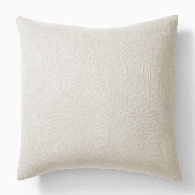 Dreamy Cotton Gauze Euro Sham, Natural