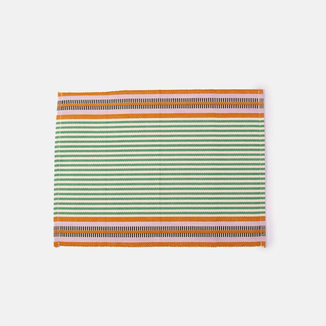 Maua Handwoven Placemats, Green, Set Of 4