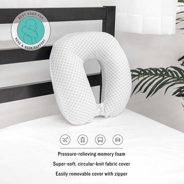 Soft-Tex Conforming Memory Foam U Neck Travel Pillow