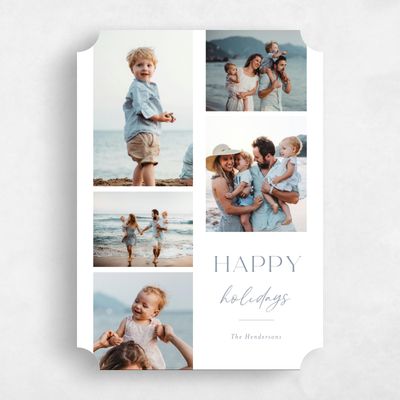 Blue Ticket Holiday Card - Tidings