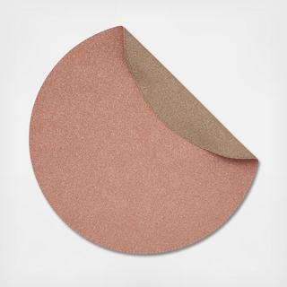 Caviar Round Reversible Placemat, Set of 4
