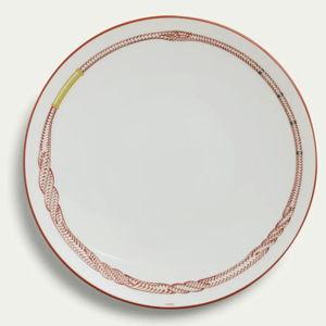 Hermes Tressages Equestres Dinner Plate