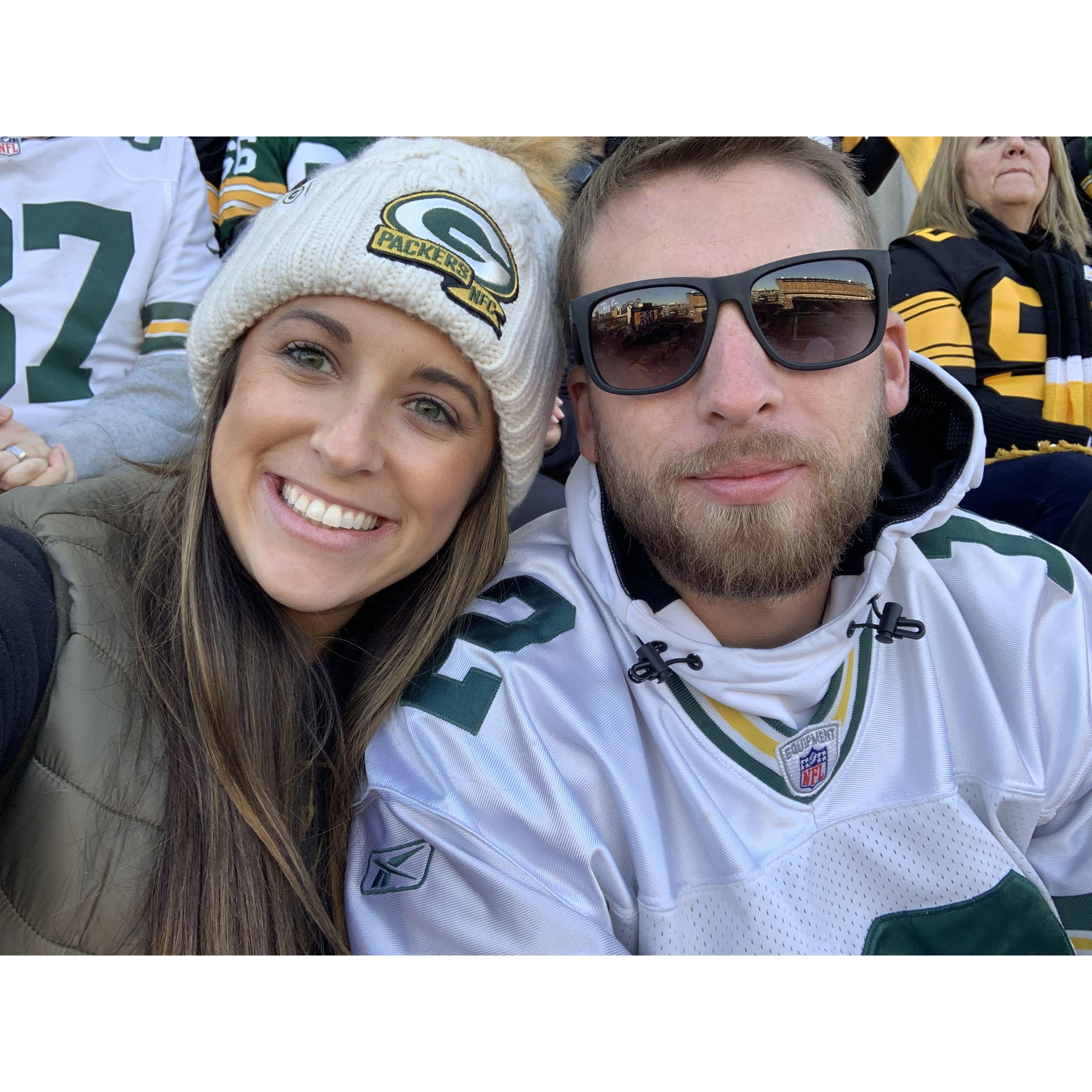 Green Bay Packers at the Steelers. Wonderful day with many friends and family!