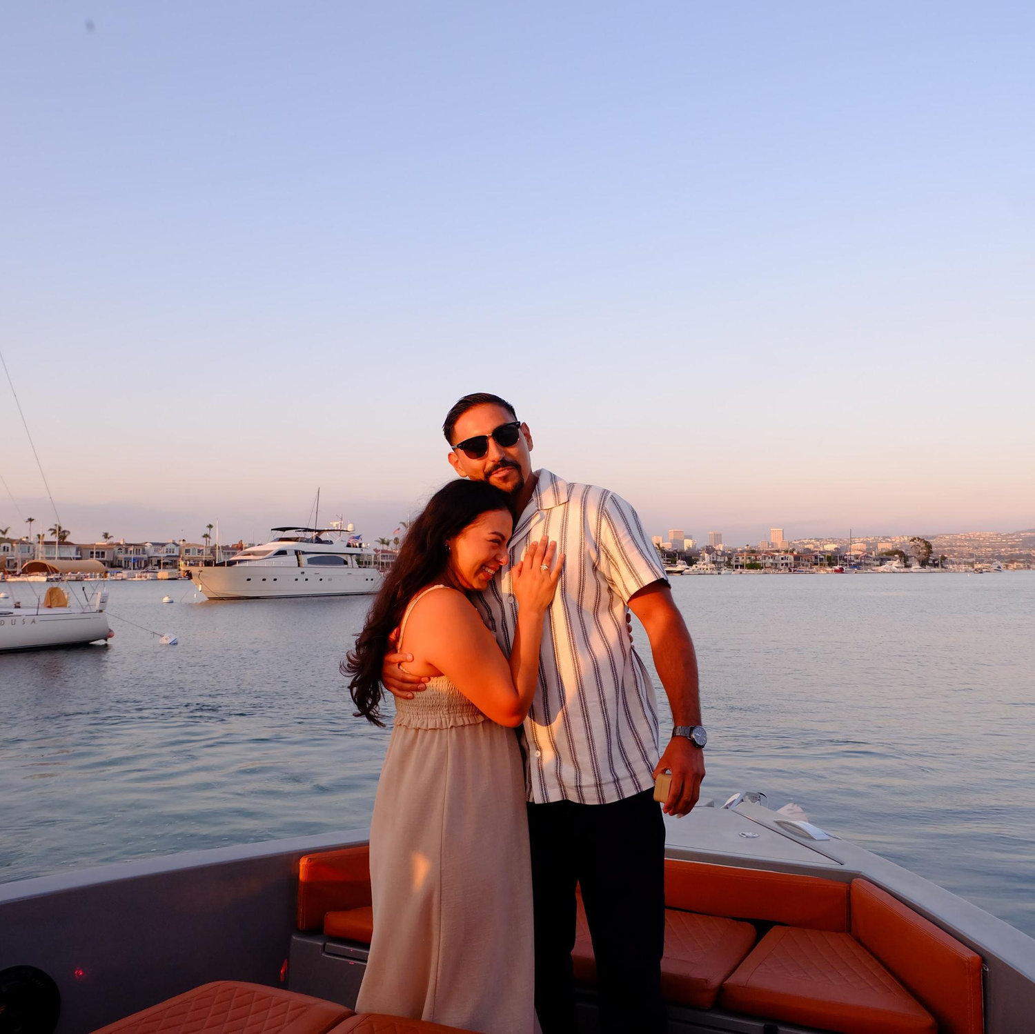 Here, the feeling of we’re engaged was gently settling in.