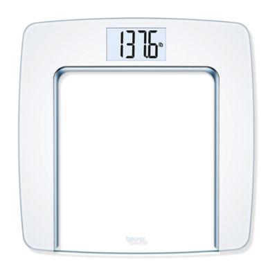 Beurer Glass Digital Scale in White/Chrome Finish