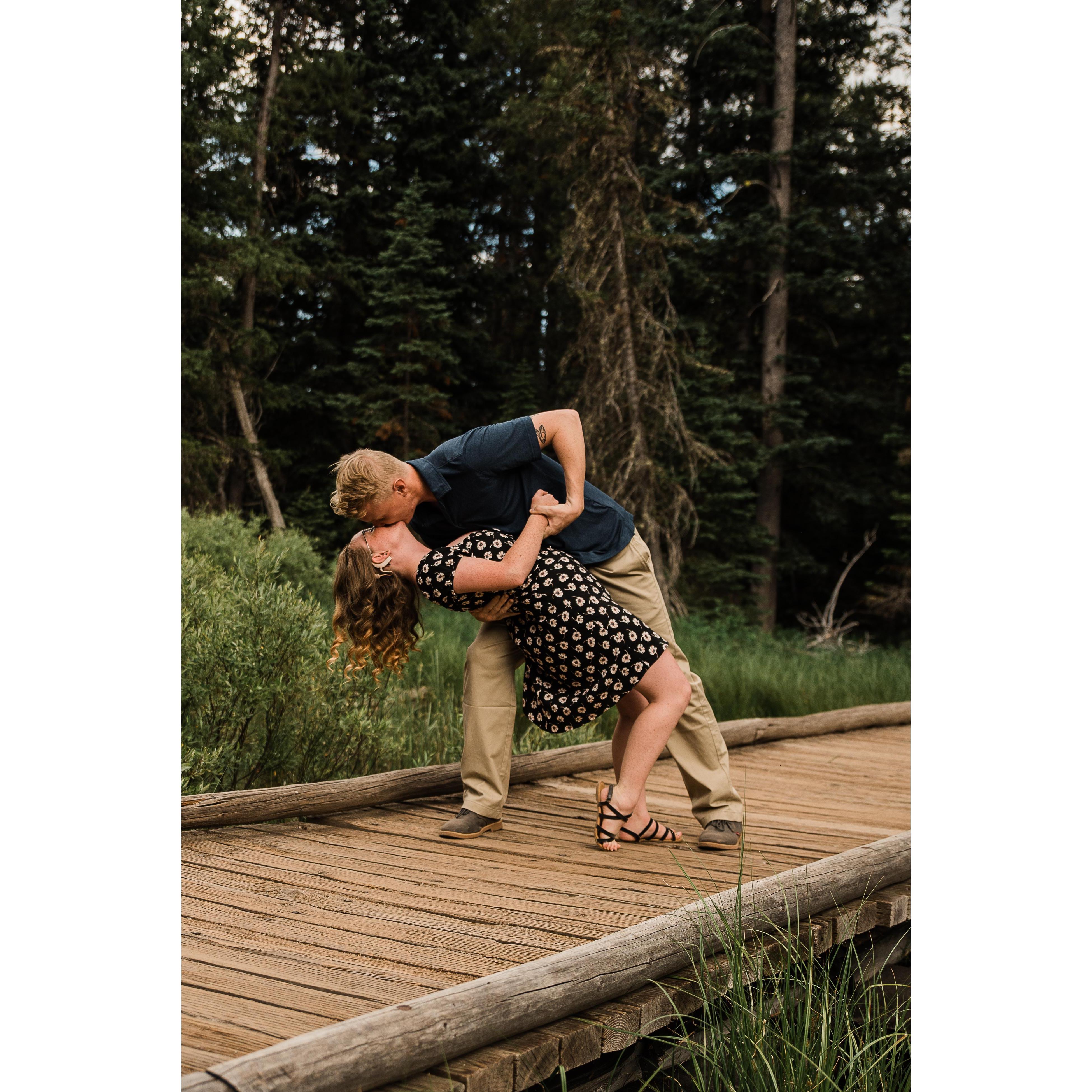 Part of our engagement session at the Grand Tetons.