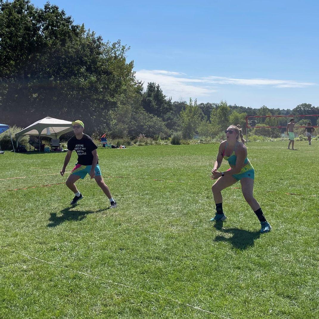 Us doing volleyball things!