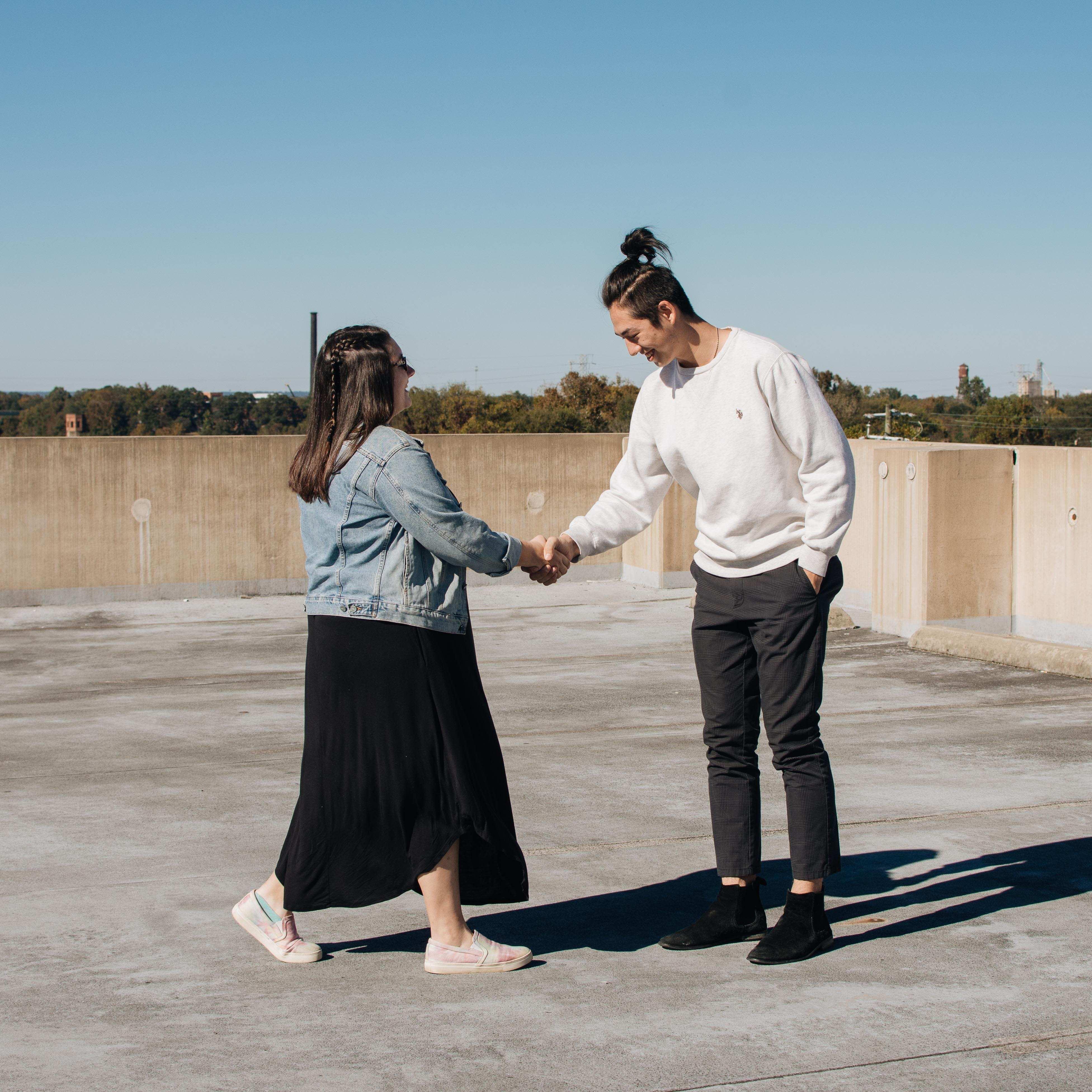 This was taken right before Sam proposed. When I walked up he shook my hand like we were about to make a business deal.