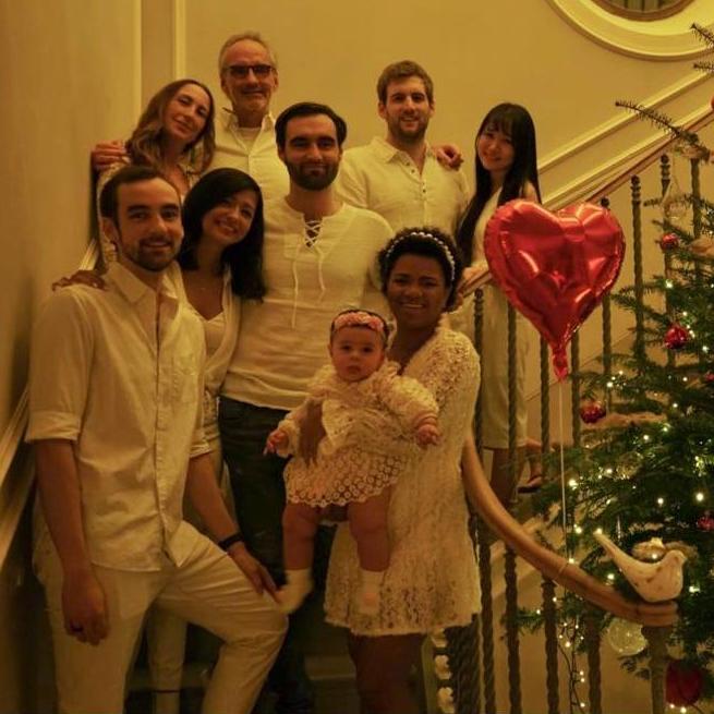 Celebrating New Years Eve with Fabio's family in Italy.