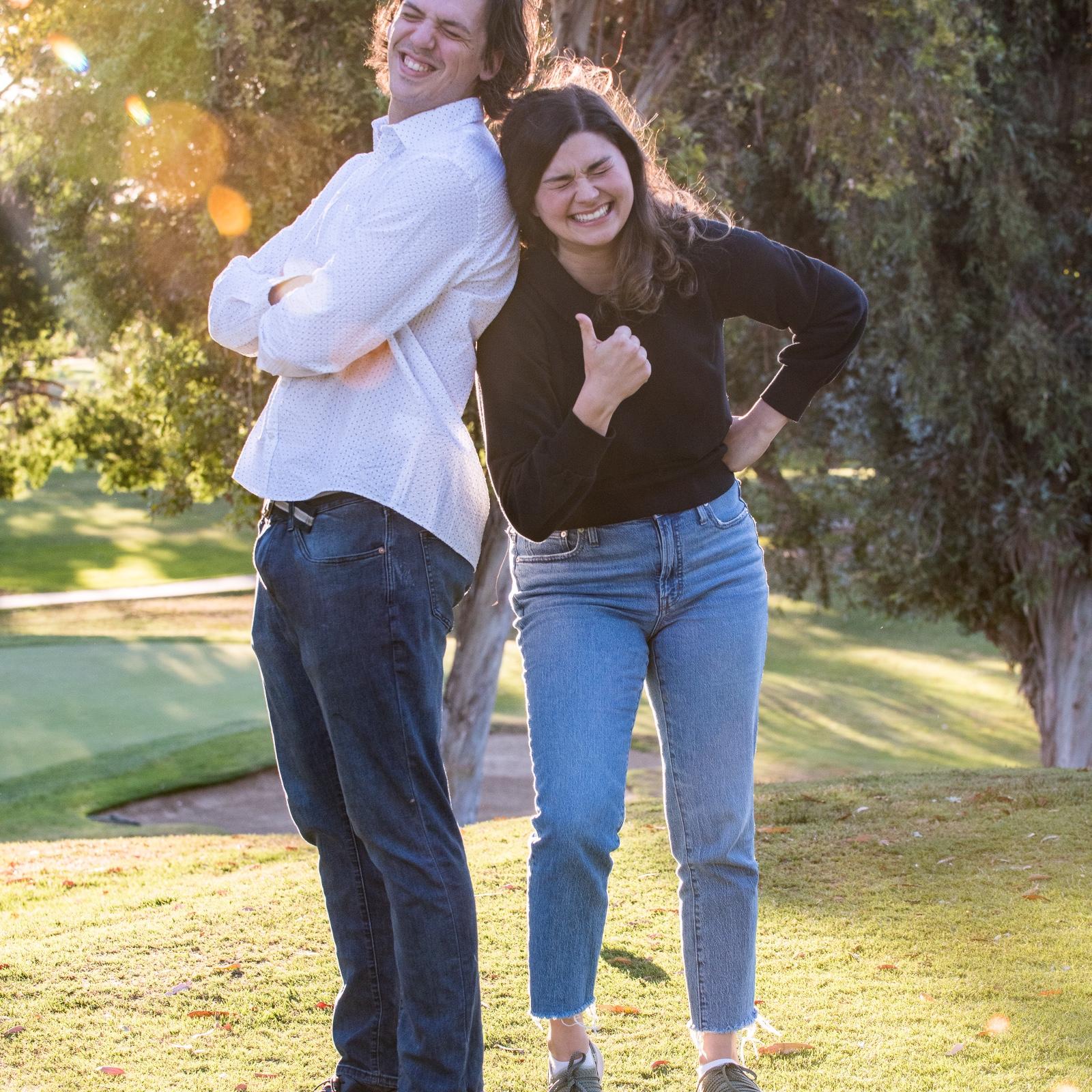 This was an attempt at a 90’s sitcom style “this guy” pose during his college graduation shoot.