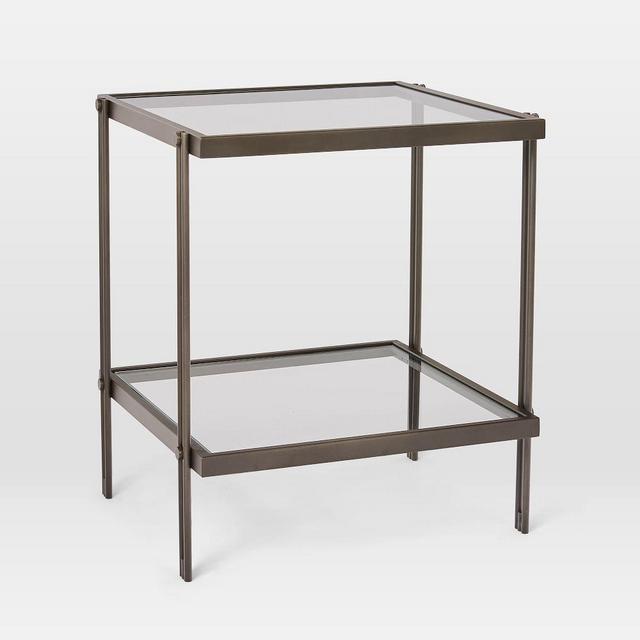 Fulton Side Table, Antique Bronze