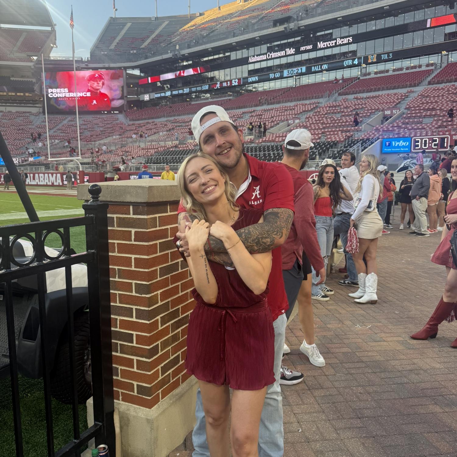 took this chicago boy to his first bama game!!