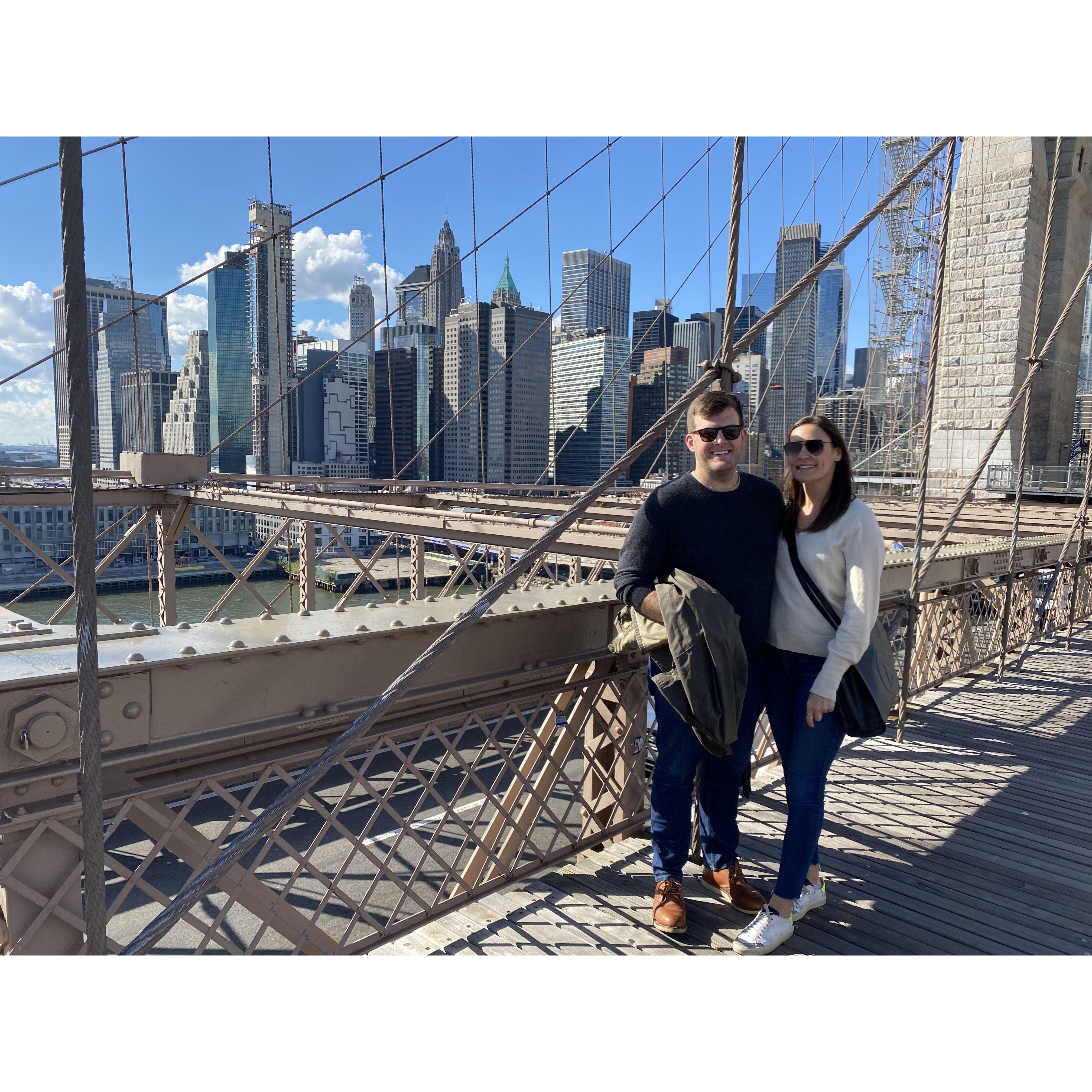 Visiting Megan's old city, New York.