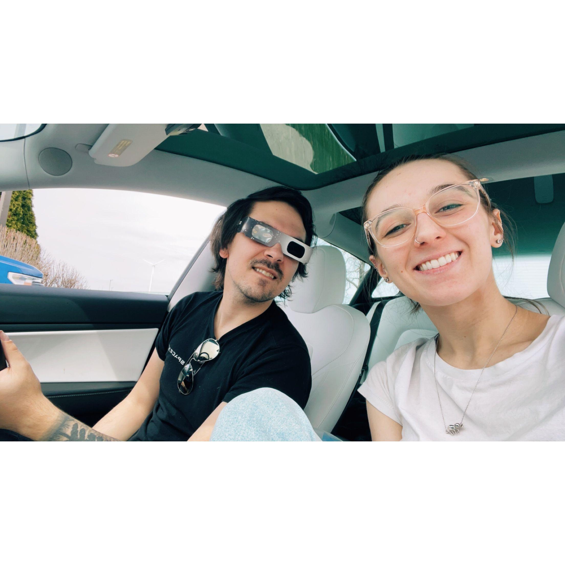 One of Grace's favorite memories with Charlie was spontaneously deciding to drive to Ohio to watch the total solar eclipse in 2024.