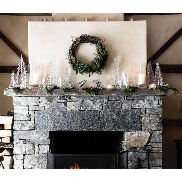 Simon Pearce Vermont Bubble Evergreen Object, 8"