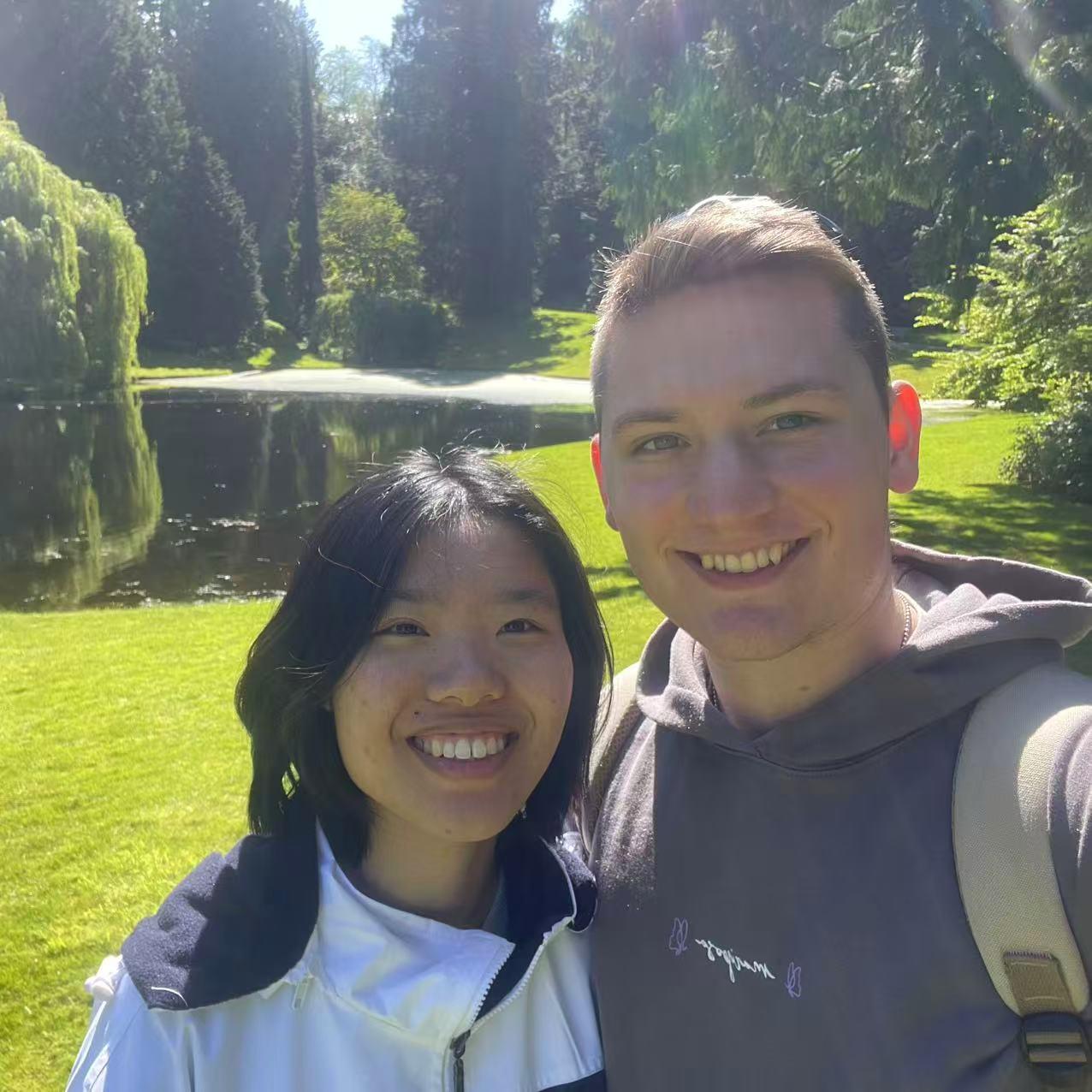 Botanical garden on an island