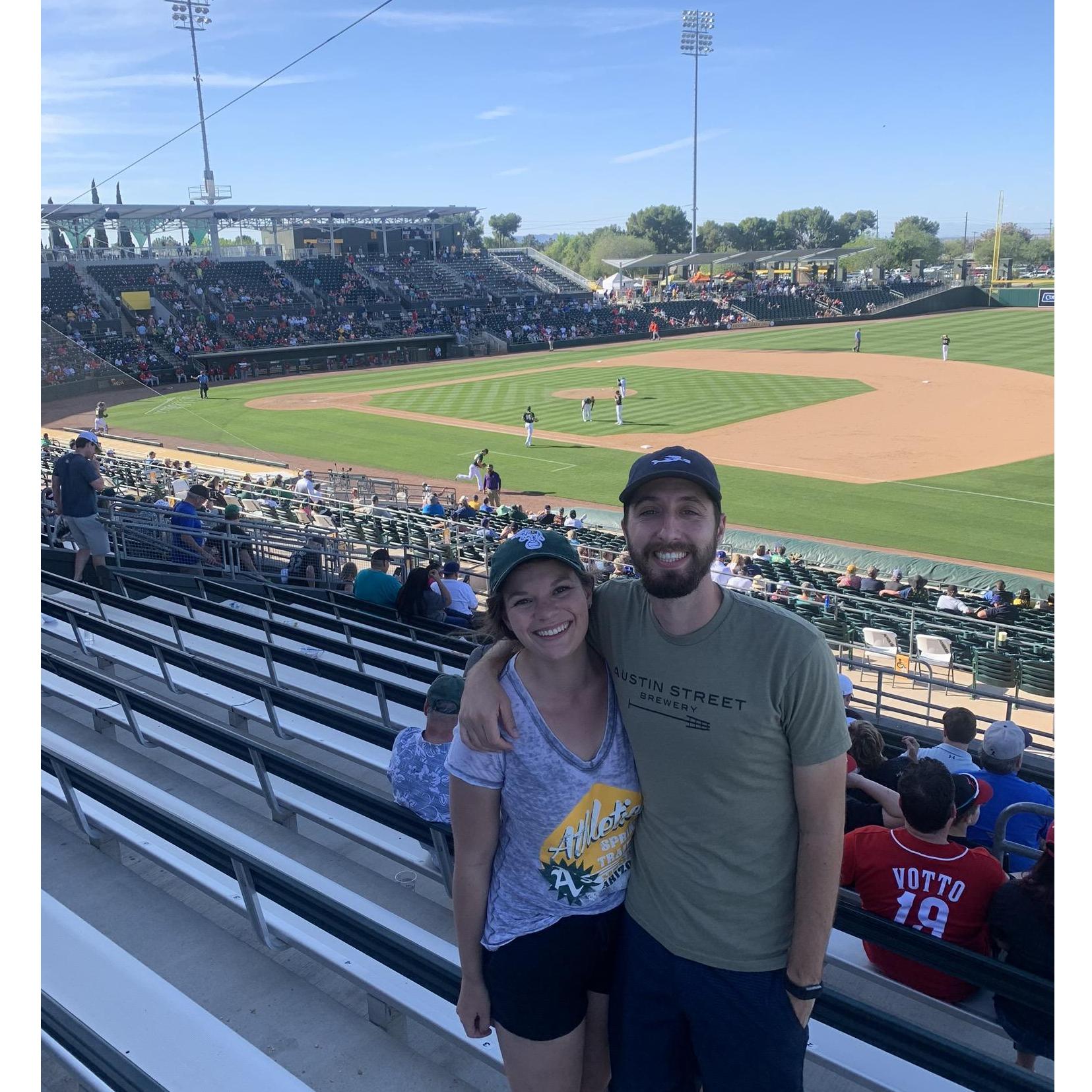 baseball games every chance we get!