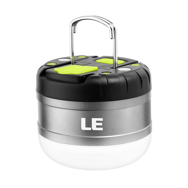 LE LED Camping Lantern Rechargeable, 310LM, 5 Light Modes, Power Bank, Waterproof, Perfect Mini Flashlight with Magnetic Base for Hurricane Emergency, Outdoor, Hiking, Home and Car