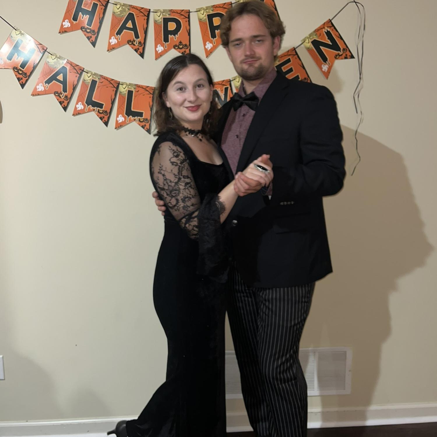 Morticia and Gomez Adams