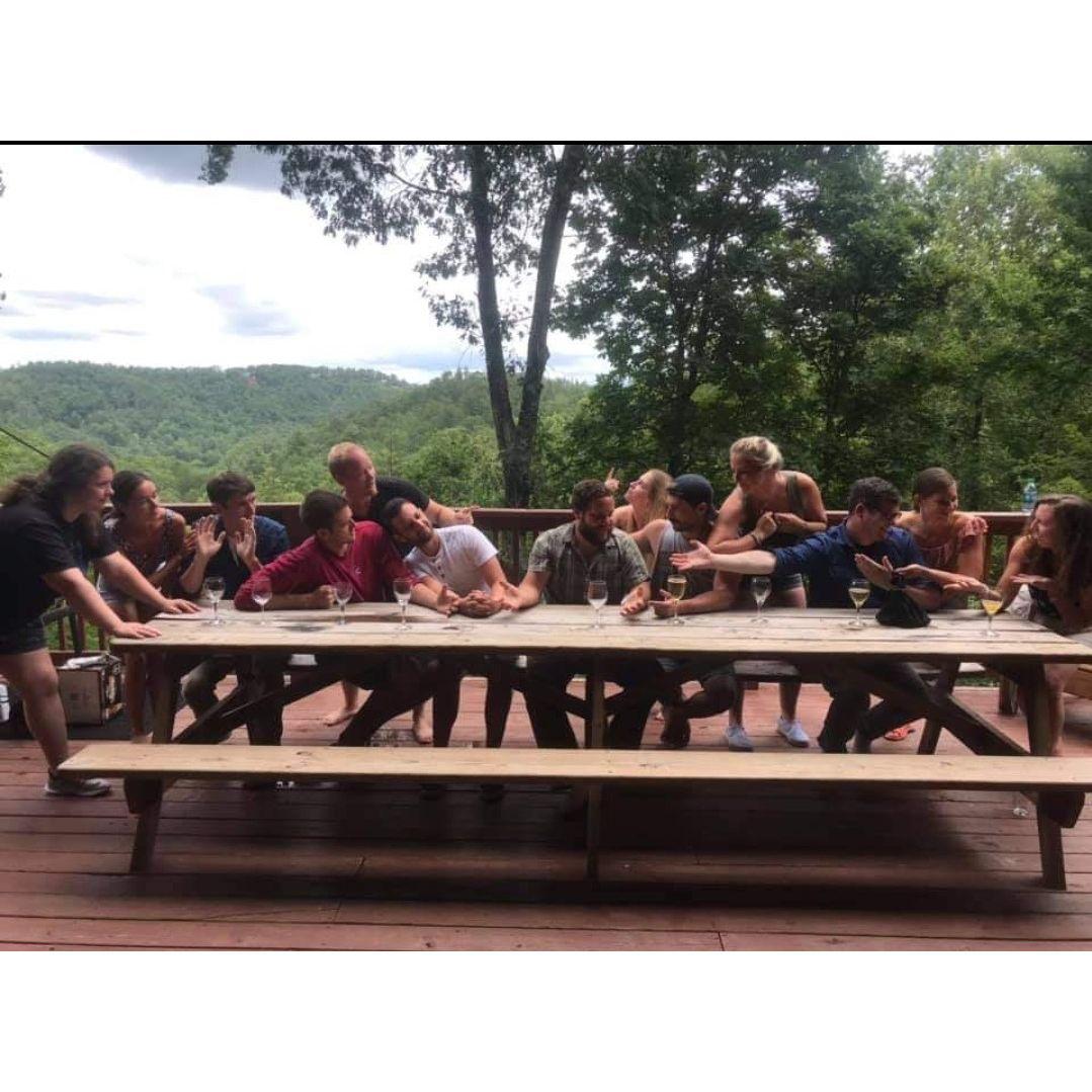 Artistic homage to Da Vinci's the Last Supper during Crew Reunion 2019 in Sevierville, TN.