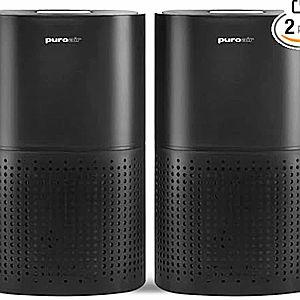 PuroAir 240 HEPA Air Purifiers for Home Large Rooms - Covers Up To 1,000 Sq Ft - Filters Up To 99.9% of Pollutants, Smoke, Pollen, Dust - Quiet HEPA Air Filter - Air Purifiers for Bedroom (2 Pack)