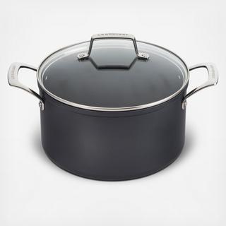 Essential Nonstick Ceramic Stockpot with Glass Lid