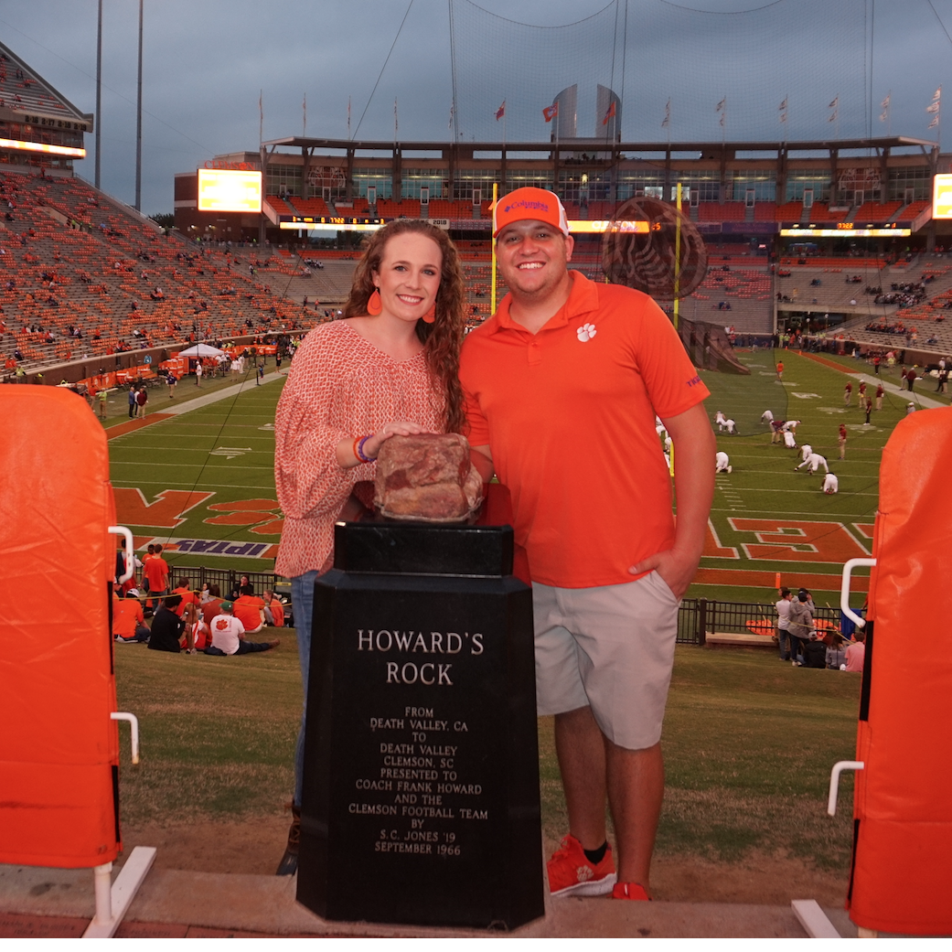 Howard's Rock in Death Valley, South Carolina. Go Tigers!