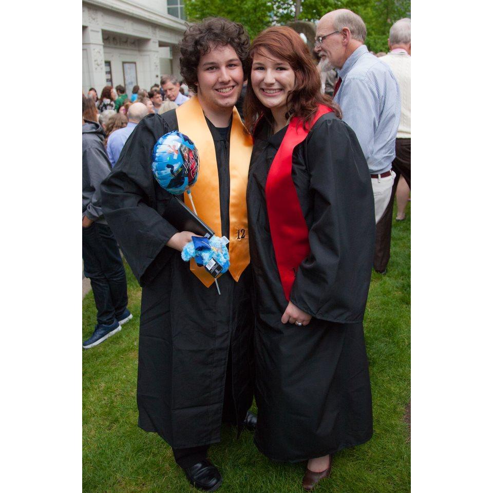 Graduating high school in 2012.