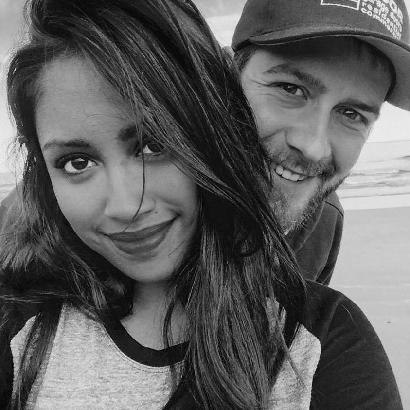 First beach date.