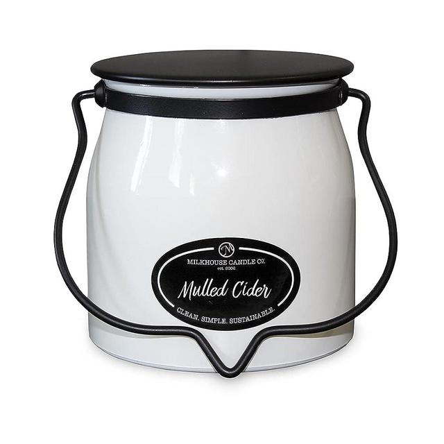 Milkhouse Candle Company, Mulled Cider, Creamery Collection, Fall Scented Soy Candle: Butter Jar Candle, 16 Ounce