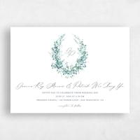 White Wedding Invitation - Blosser Landscape