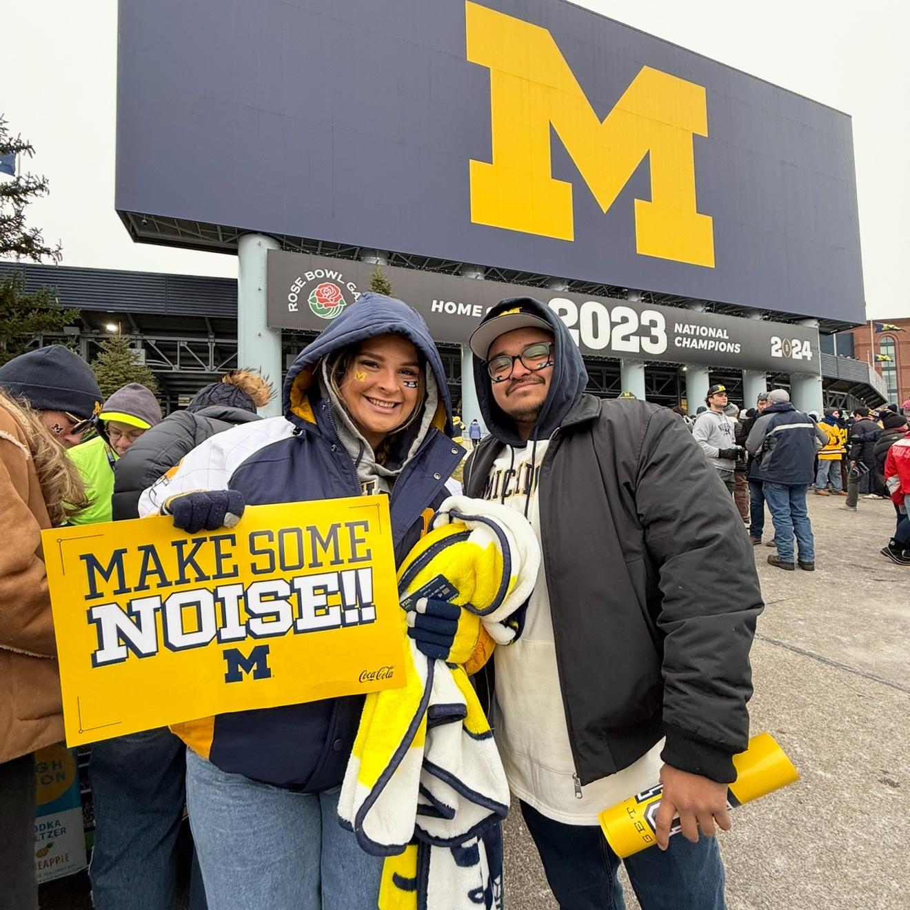 Jorge’s first time at The Big House! 
Michigan vs. Ohio State (we don’t talk about who won that day)