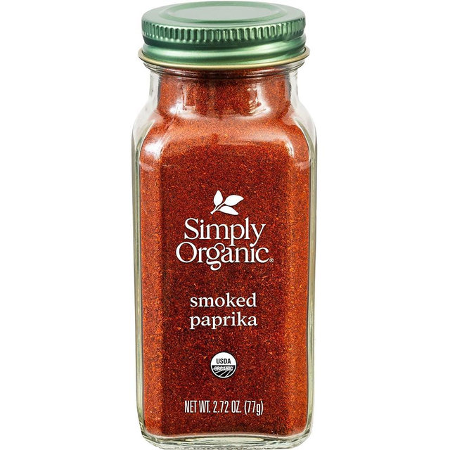 Simply Organic Smoked Paprika, 2.72 Ounce, Oak Wood Smoked & Ground Spanish Paprika, Deep Smokey Flavor, Kosher