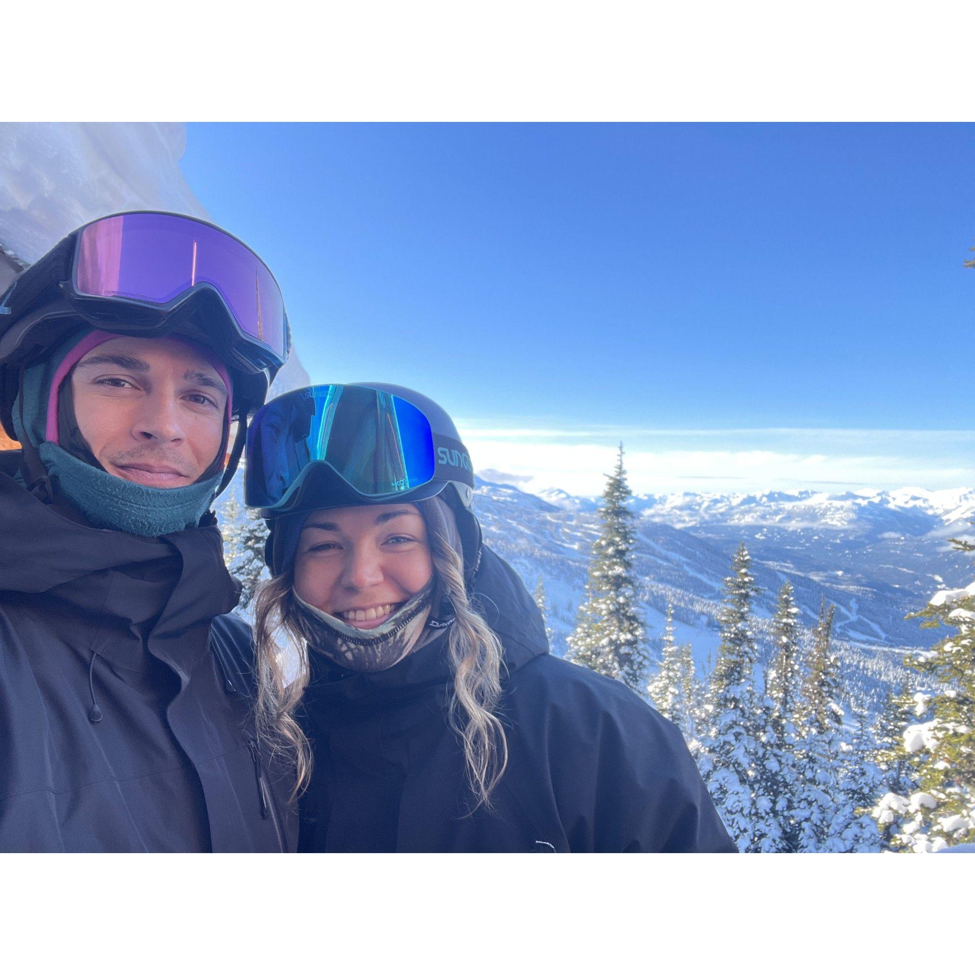 Snowboarding in Whistler.