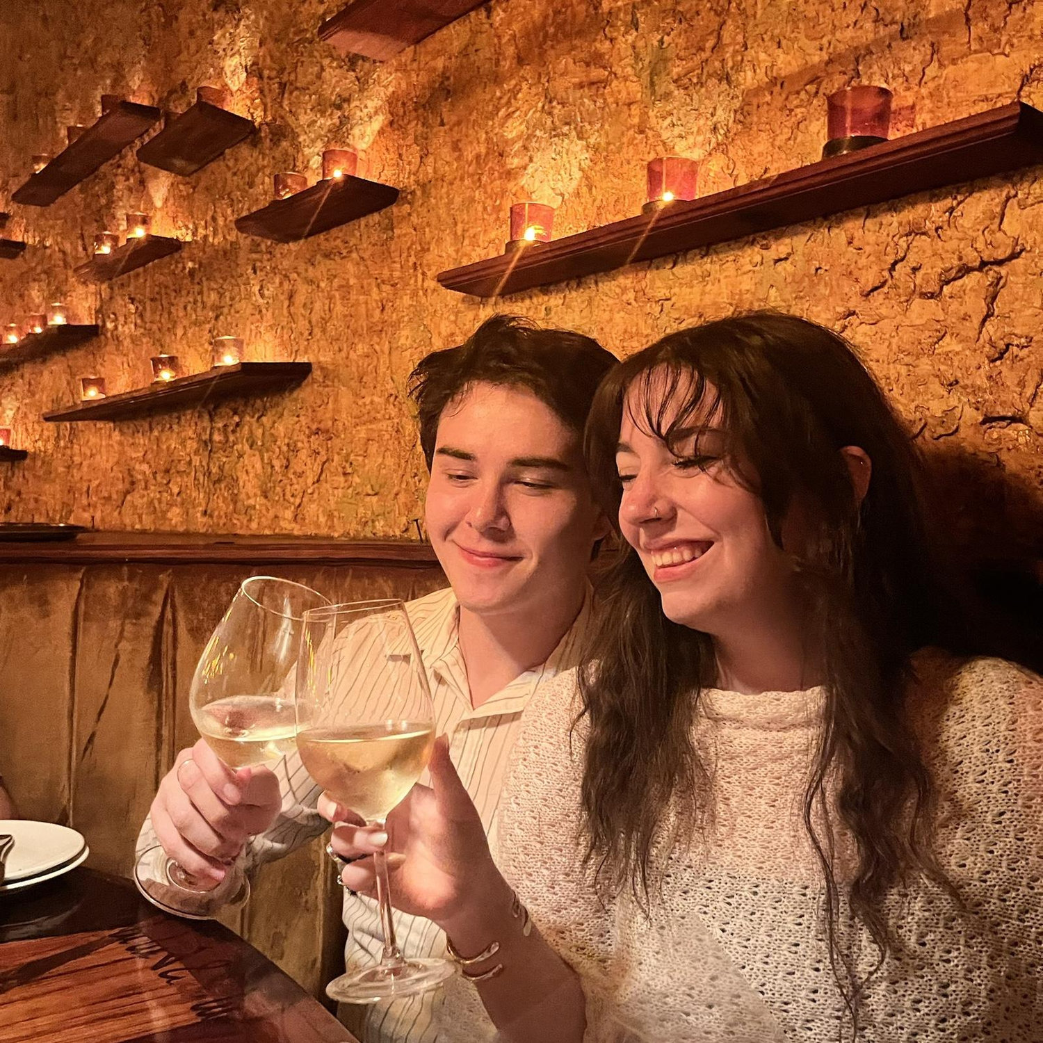 Cheers to our engagement, and to our happy future always!