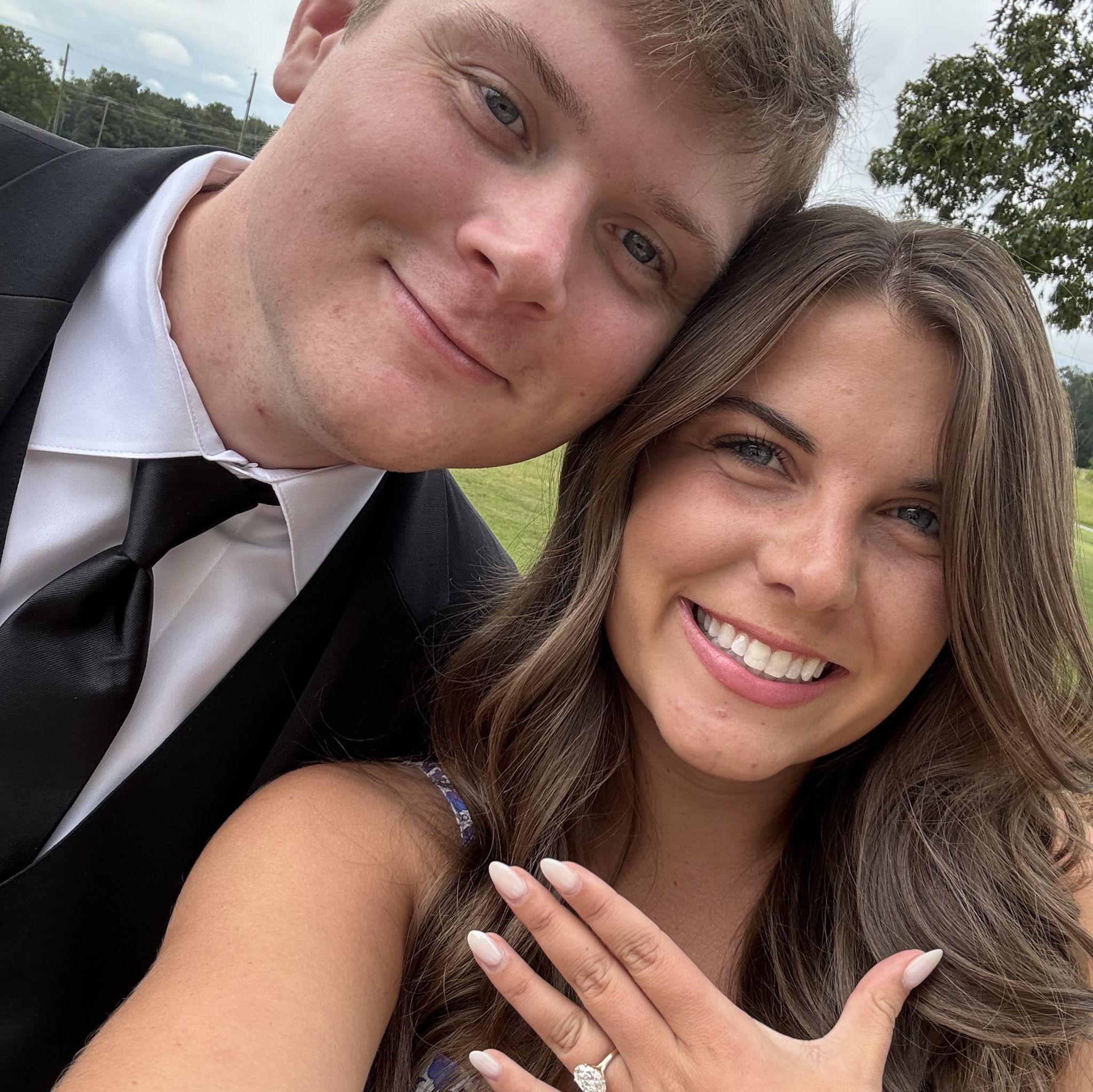 Got to attend a wedding for our friends 1 week after getting engaged! It was so special!