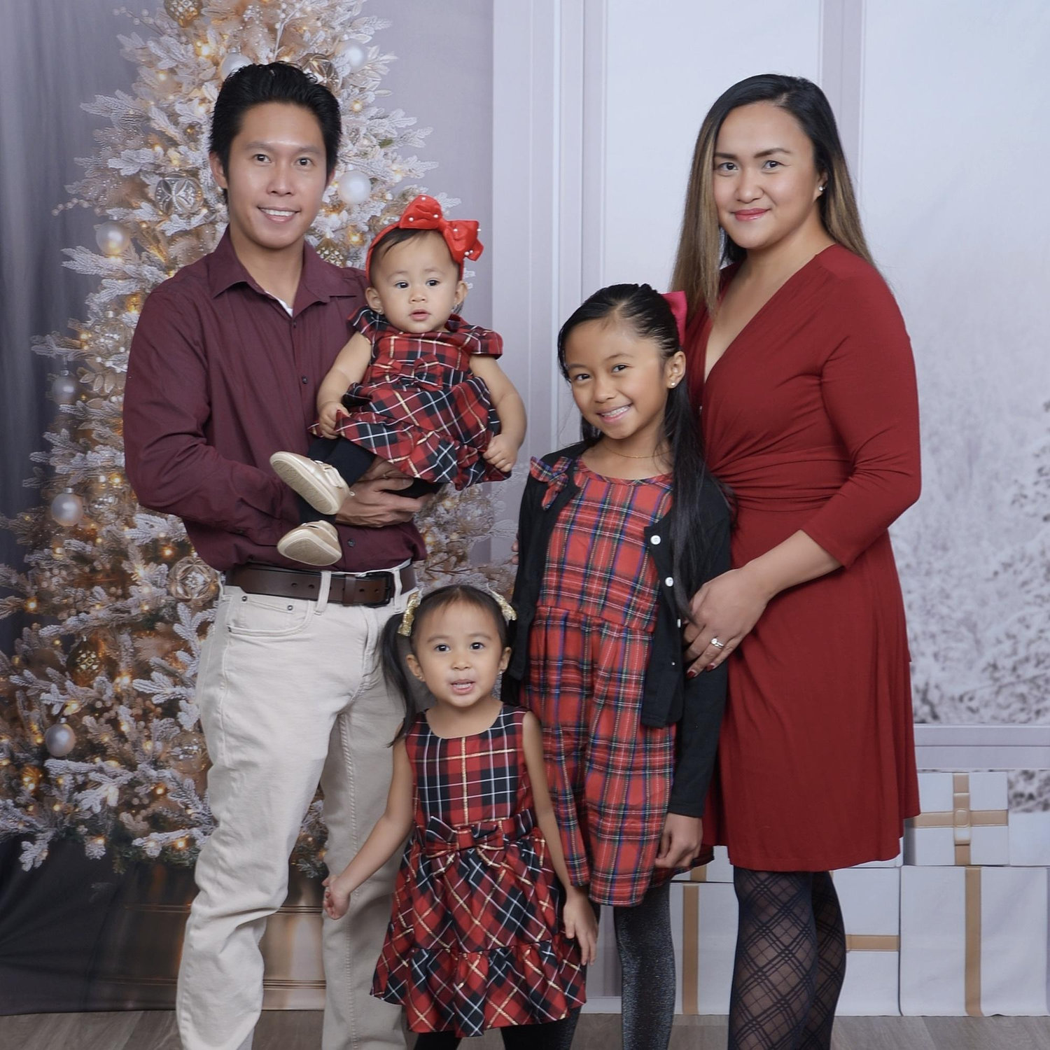 Our recent 2025 Christmas Family photo. 
Final headcount, family of 5!
