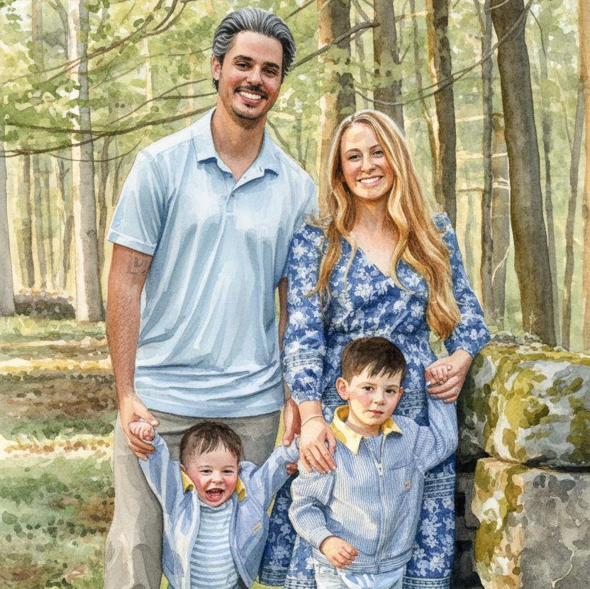 Family Photos at Wadsworth Mansion in Middletown, CT.