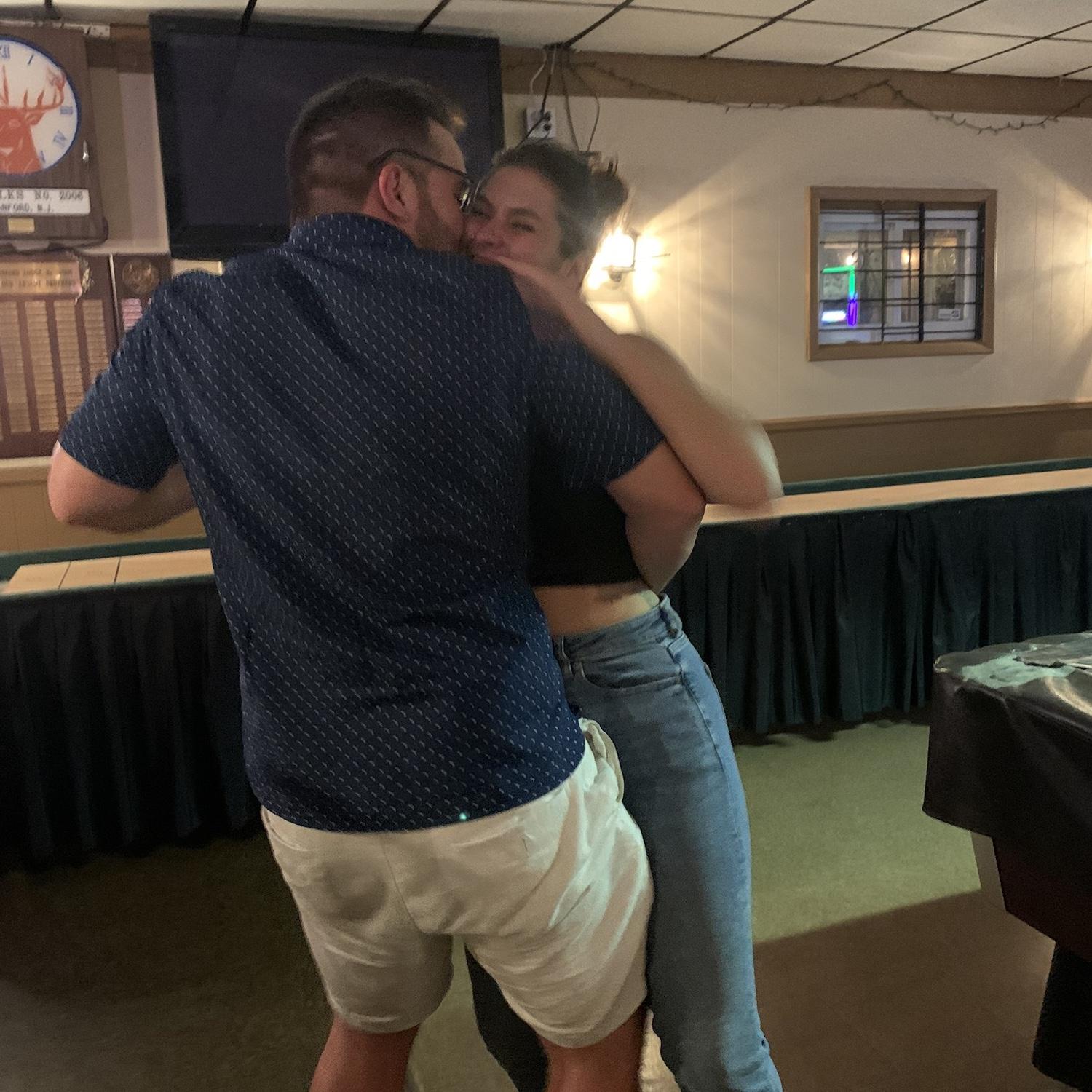 They often returned to the Elks lodge (where they had their first kiss) for fun, friends, and music.